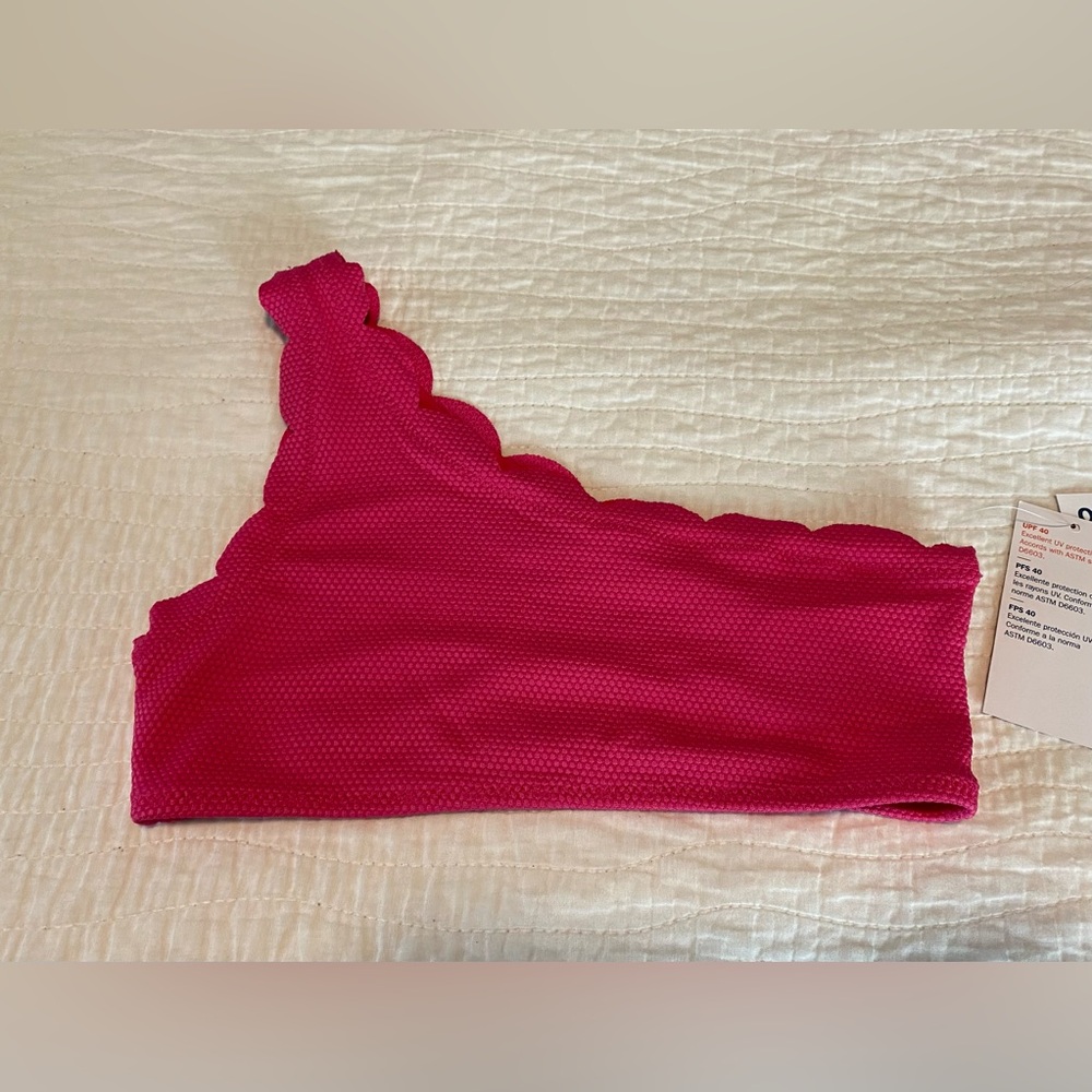 🆕 NWT Old Navy One-Shoulder Swim Set for Girls Size 8 - Picture 5 of 9